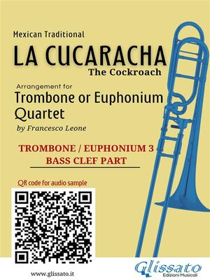 cover image of Trombone/Euphonium 3 part of "La Cucaracha" for Quartet